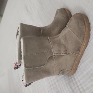 Toms Toddler winter suede boots T5 Beige Kids Tan